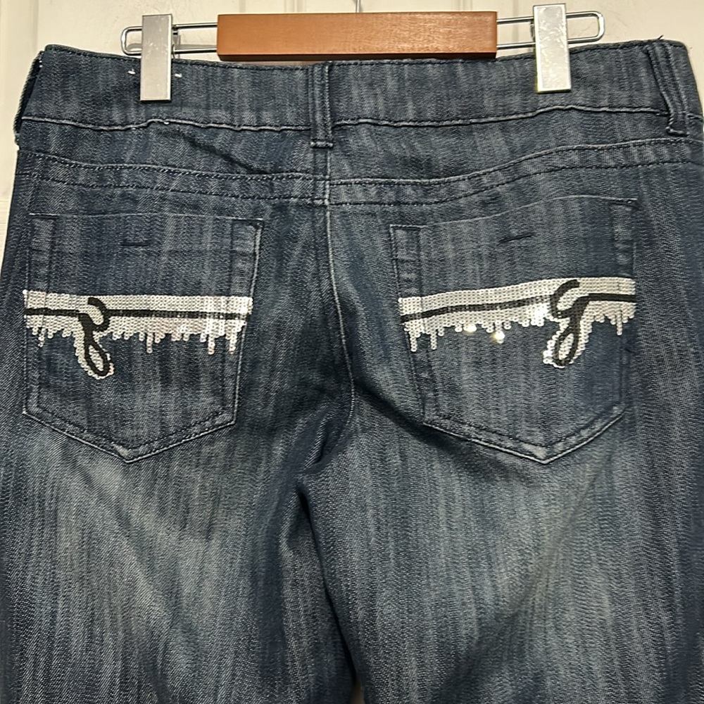 GUESS Y2K sequinned jeans. Size 31.